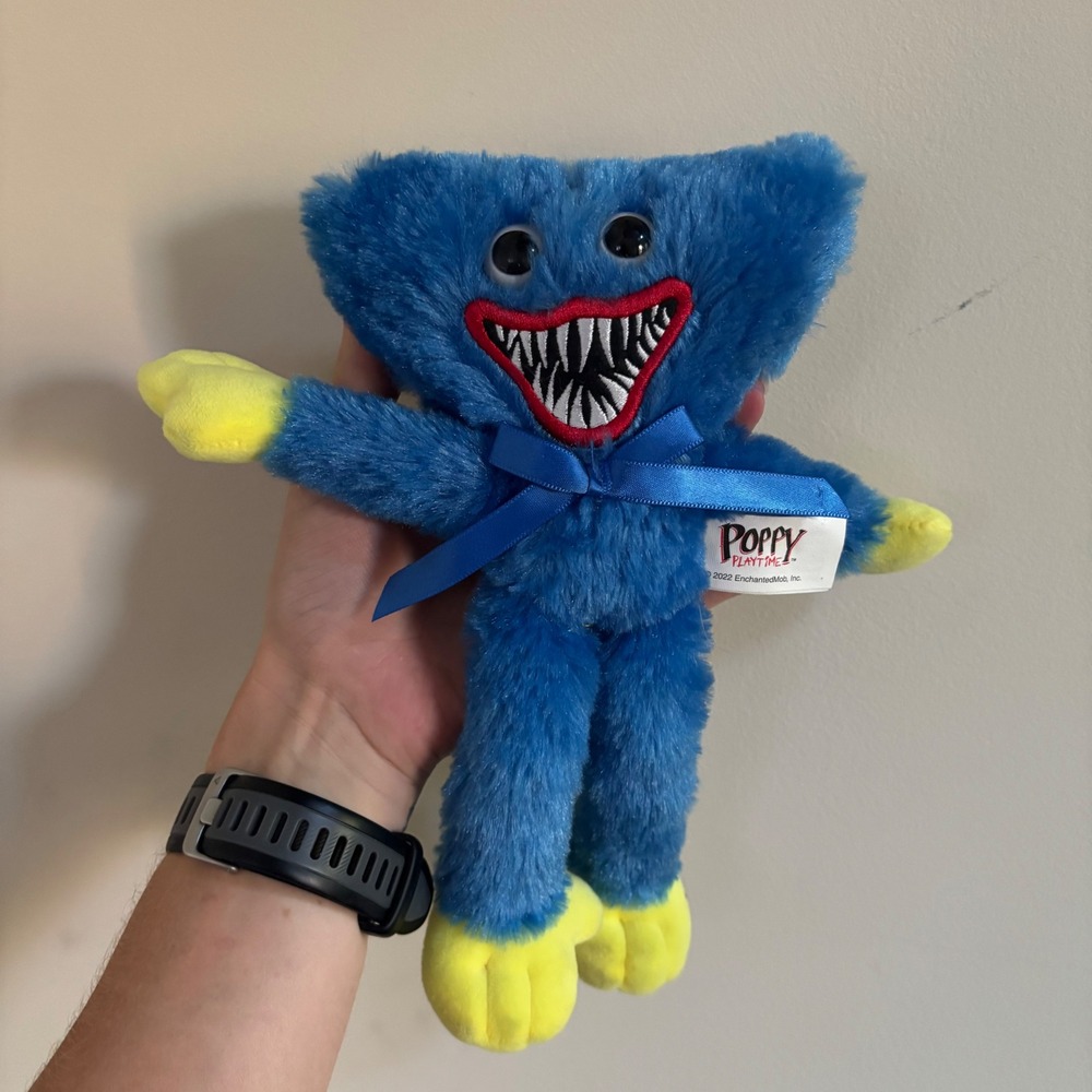 Poppy Playtime Huggy Wuggy Plush Blue 8 Inch PhatMojo 2023 Horror Game Toy